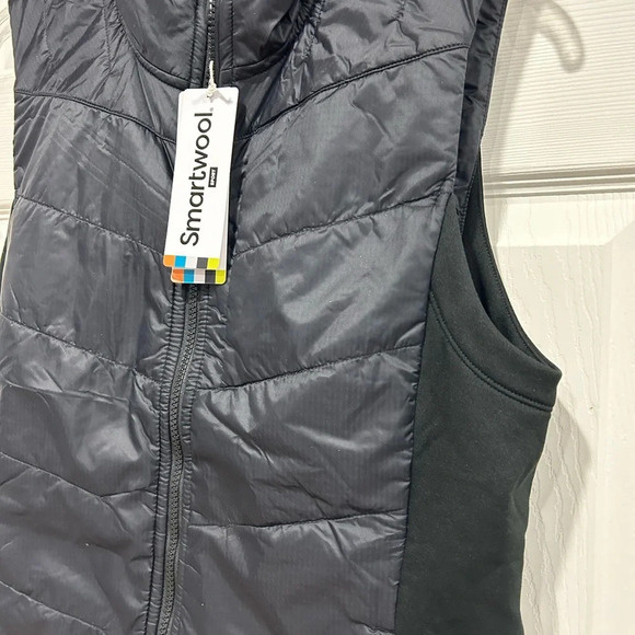 Smartwool Men’s Size S Small Smartloft Vest Black Merino Wool Running NWT - Picture 3 of 15